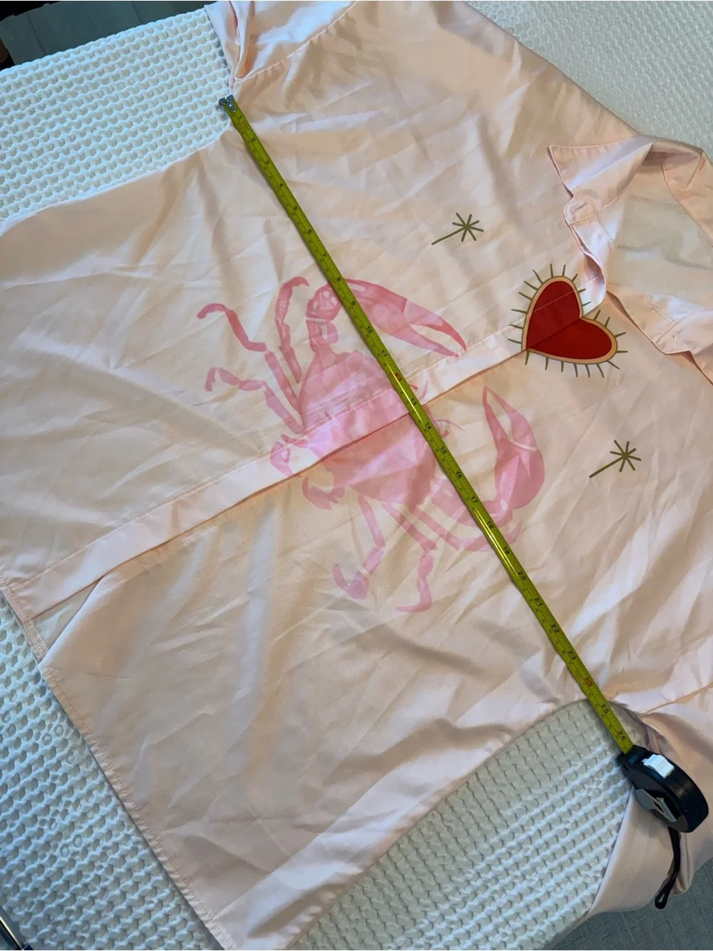 Light Pink Crab & Heart Two-Piece Lounge Set